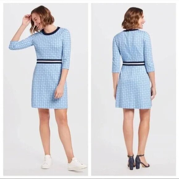 NWT Draper James Honeycomb Floral Ponte Knit Midi Dress, Size Small - Picture 1 of 5